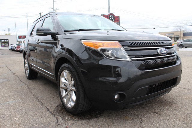 2013 Ford Explorer Limited in Black — front three-quarter view