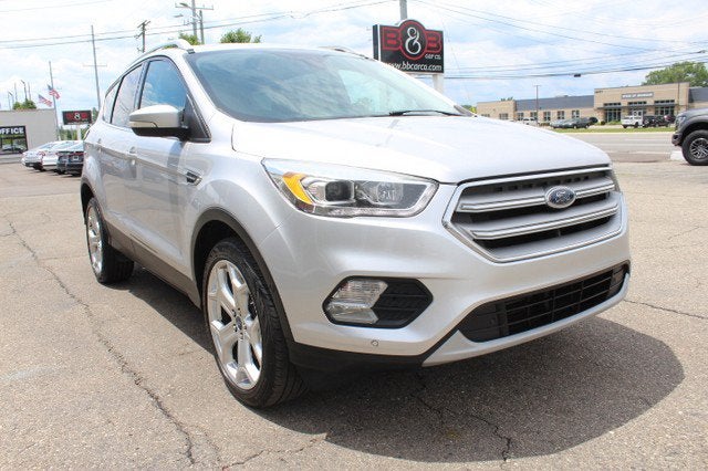 2019 Ford Escape Titanium in Silver — front three-quarter view