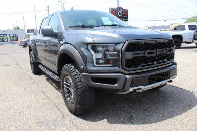 2020 Ford F-150 Raptor in Gray — front three-quarter view