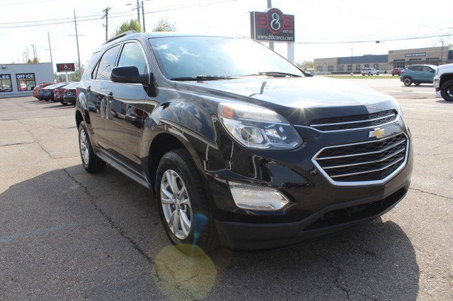 2017 Chevrolet Equinox LT in Mosaic Black Metallic — front three-quarter view