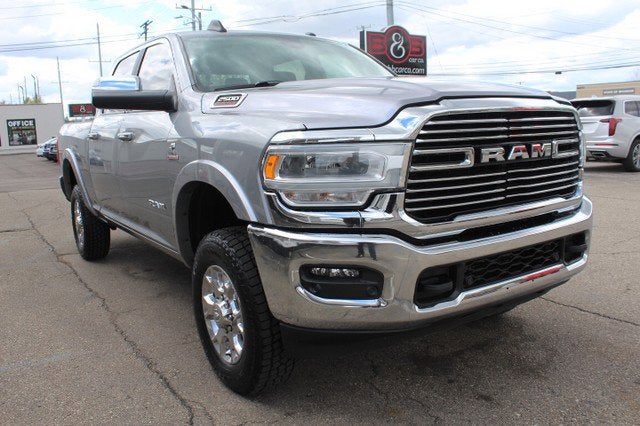 2021 RAM 2500 Laramie in Billet Silver Metallic Clearcoat — front three-quarter view